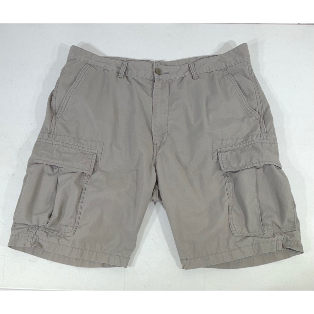 Levis Cargo Shorts Size 36‎ (37x9) Gray Relaxed Cotton Utility Gorpcore Hiking